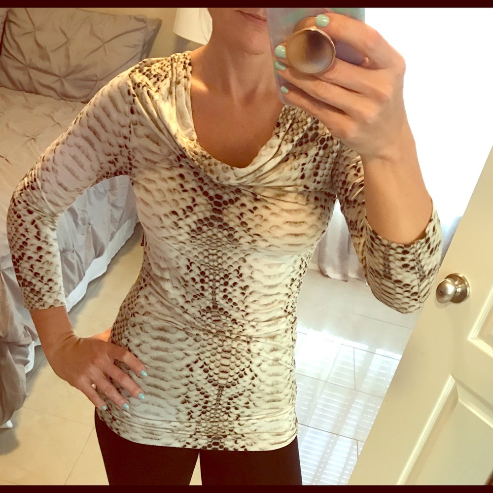 Rose and Olive cowl neck top
